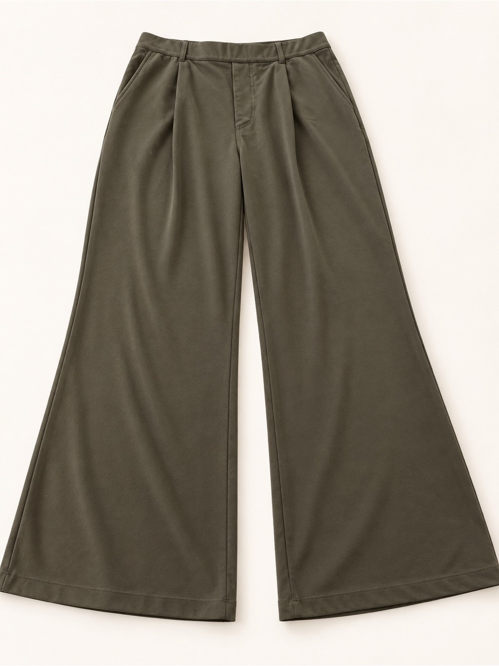 HALARA Olive Wide-Leg trousers